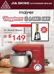 Mayer 5L Stand Mixer (MMSM637) ( Free Mayer Blender )