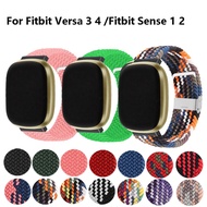 Braided Loop Colorful Fitbit Versa 3 Strap / Fitbit Versa 4 Strap Fitbit Sense / Fitbit Sense 2 Stra