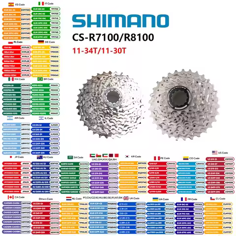 Shimano 105 R7100 ULTEGRA R8100 Cassette 12s Bike Cassette For Road Bike Di2 Groupset 11-30T/11-34T