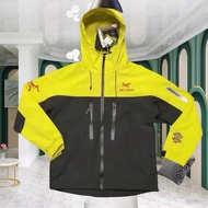 Arcteryx Mùa thu leo núi ngoài trời người đàn ông gió bão chống thấm nước cao cấp thêu trùm đầu Jack