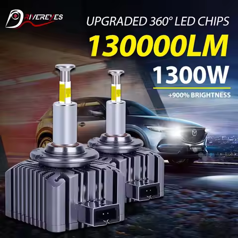 1/2/4PCS D3S Led D1S Headlight Canbus Bulbs 360 CSP D4S D5S D2S D8S D1R D4R D2R D3R Led 1300000LM 13