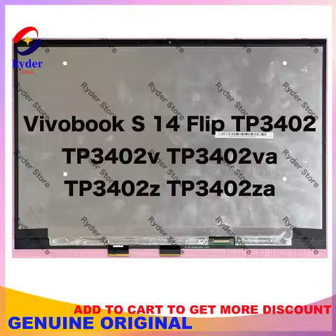 For ASUS Vivobook S 14 Flip TP3402 TP3402v TP3402va TP3402z TP3402za 14-Inches 1920x1200 IPS LCD Dis
