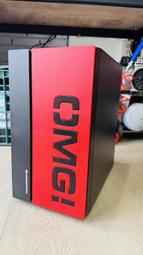 OMG黑紅拼接測透機殼  I5十一代  6G獨顯桌機  實體六核心  搭配16G DDR4+512G SSD
