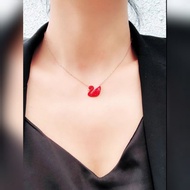 Titanium Swan necklace fashion titanium swan necklace titanium swan motif necklace gold chain