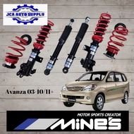 Toyota Avanza (2003 - 2010 &amp; 2011+) Adjustable Absorber Set - High Low Body Shift - MINES