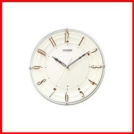 RHYTHM CITIZEN wall clock electric wave clock with continuous second hand interior beige Φ28x4.8cm CITIZEN 8MY556-006