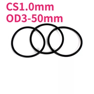 CS1.0mm rubber sealing ring O-ring O-ring OD3-50mm nitrile oil sealing ring, waterproof and high tem