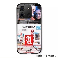 [N15] Softcase Glass Kaca Infinix Smart 7 - Case Handphone Infinix