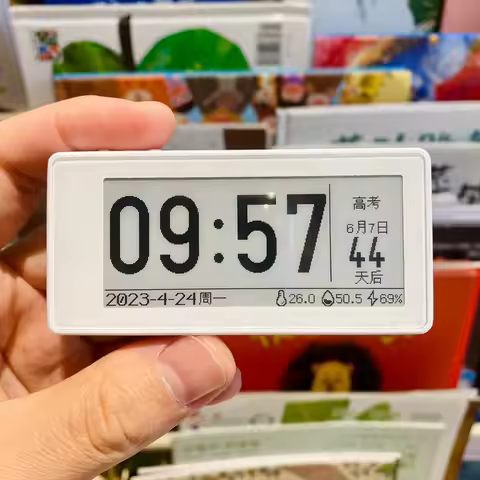 Portable Mini E-Reader 2.9 Inch E-Ink Lightweight E-Book Reader for Outdoor Multifunctional Clock/re