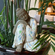 Buddha Statue Craft Ornament Buddha Head Buddha Head Craft Zen Buddha Statue Ornament Garden Landsca