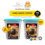 Kluang Coffee Cap TV Pure Coffee | 3 Beans Arabica Robusta Libercia |12gm x 40 sachets [Bundle of 2] - by Food Affinity