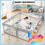 Playpen baby fence playground foldable pagar baby safety murah kandang baby mainan playmat baby cage