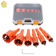 7Pcs Bi Metal Hole Saw Set with 6 Drill Bits M42 Bi Metal Hole Cutter Set Cutting Depth 3/4inch SHOP