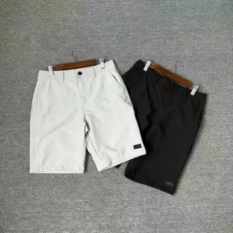 Men's Tailored Fabric Suit Shorts Pure Color Net Version Comfortable to Wear Hurley Brand Summer Col