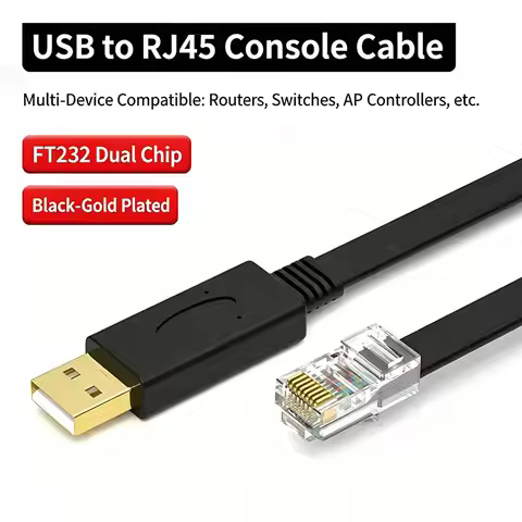 USB to RJ45 Console Cable RS232 Serial Adapter for Laptop Computer Cisco Router USB RJ 45 8P8C Conve