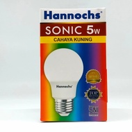 Hannochs Sonic 5 Watt Warm White LED Bulb Yellow Warranty 5W 5 W