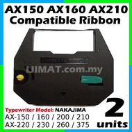 2 Units Correctable Ribbon Nakajima AX150 AX 150 AX-150 / AX160 AX 160 AX-160 / AX200 AX 200 AX210 A