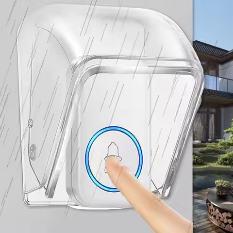 Rainproof Doorbell Box Outdoor Transparent Doorbell Box Doorbell Rain Cover DIY Accessories