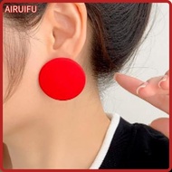 AIRUIFU Fashion Earrings Exaggerated Color 60s Style Colorful Simple And Versatile
