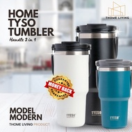 Thome TYSO Tumbler Handle 2 in 1 Coffee Cup Stainless-steel Thermos Bottle Portable Vacuum Insulated