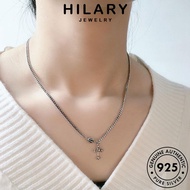 HILARY JEWELRY Perempuan Original Cross Pendant Women Silver Chain Vintage Necklace Korean Rantai Leher 純銀項鏈 925 Accessories Sterling Perak For N263