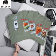 BOLDMAN men's cotton t-shirt (Blue X29) - Celebrating the 80th National Day ceremony September 2