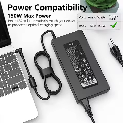150W AC Adapter Charger for HP ZBook 15 15U 15V G3 G4 G5 G6 Studio G3 G4 G5 G6 G7 G8 OMEN 15 17 Crea