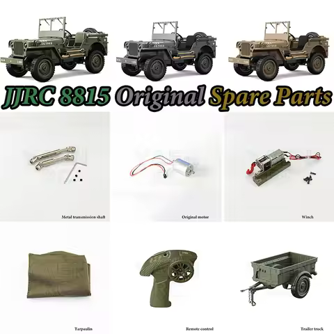 JJRC C8815 Parts Upgrade Parts Trailer Soldier Winch Canopy Metal CVD Original Accessories for C8815