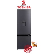 Toshiba GR-RB405WE-PMX(06) 3 Tick Bottom Freezer Fridge with Water Dispenser 323L