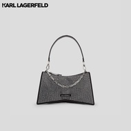 KARL LAGERFELD - K/SEVEN ELEMENT RHINESTONE SHOULDER BAG 235W3019 กระเป๋าสะพายข้าง