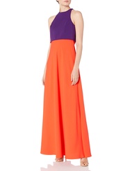 Jill Jill Stuart Women's Popover Two-Tone Gown