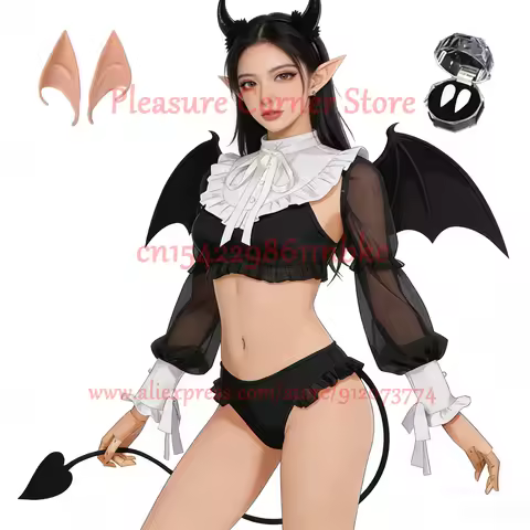 2026 New My Dress up Darling Marin Kitagawa Rizu Kyun Cosplay Costume Anime Devil Red Cosplay Costum