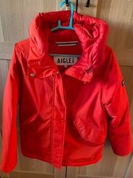 Aigle 羽絨 紅色 外套