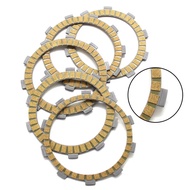 Motorcycle Clutch Friction Disc Plate Kit For Yamaha AG200 1FE AG200E 3GX6 BW200 Big Wheel YD125 YD