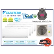 Daikin iSMILE (Inverter) System 4 Aircon R32 Gas 9000BTUx3+18000BTU - 5 Ticks (MKM85VVMG)