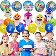10PCS Baby Cute Shark Theme Ocean World Theme Birthday Party Decoration Balloon