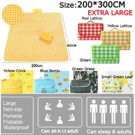 Ready Stock Waterproof 200x300cm Outdoor Picnic Oxford Foldable Camping Mat Easy Carry Tikar Mat Ber