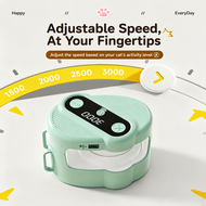 Low Vibration Cat Chasing Interactive Toy, Automatic Random Rolling Pet Play Toy with Extra Replacea