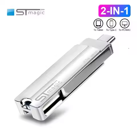 STmagic Metal 2 IN 1 USB Flash Drive 32GB 64GB 128GB OTG Pendrives 256GB 512GB usb flash drive 1tb f
