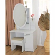 Oval Glass Dressing Table/Dressing Table/Beautiful Dressing Table
