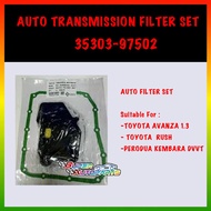 AUTO TRANSMISSION FILTER WITH GASKET KEMBARA DVVT, Toyota AVANZA 1.3, RUSH 35303-97502 AUTO FILTER 9