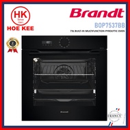 Brandt BOP7537BB Built-in pyrolytic oven Black