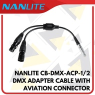 Nanlite CB-DMX-ACP-1/2 Locking DMX Adapter Cable with Aviation Connect