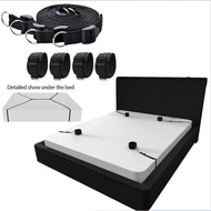 JLD Handcuffs Bondage Set Under Bed BDSM Bondage Restraint Strap System Adults Wrists &amp; Ankle Cuffs Sex Toys For Woman Couples Slave