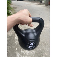 4kg plastic lime pot kettlebell