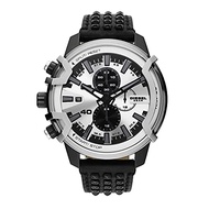 Diesel Griffed Chronograph Leather Watch - DZ4571 Black One Size