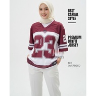 Tee250.23 Women's Oversized Jersey Premium Dryfit Tee Sporty