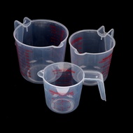 buddyboyyan Plastic clear measuring cup mesure dish 250/500/1000ml  scale plastic BYN