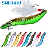 SHILIHUI 1PC Metal Lure Spoon Bait 7g-10g-15g-20g Spinner Lure Jig Sequin Fishing Wobbler Trolling H