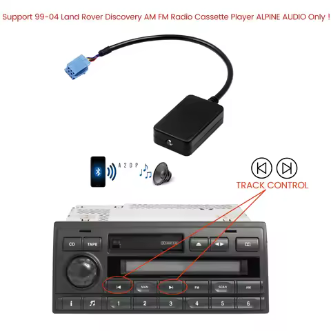 Hi-Res Bluetooth Kit for 99-04 Land Rover Discovery AM FM Radio Cassette Player ALPINE AUDIO